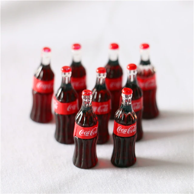 Coca-Cola Bottle Pom Pom Keychain
