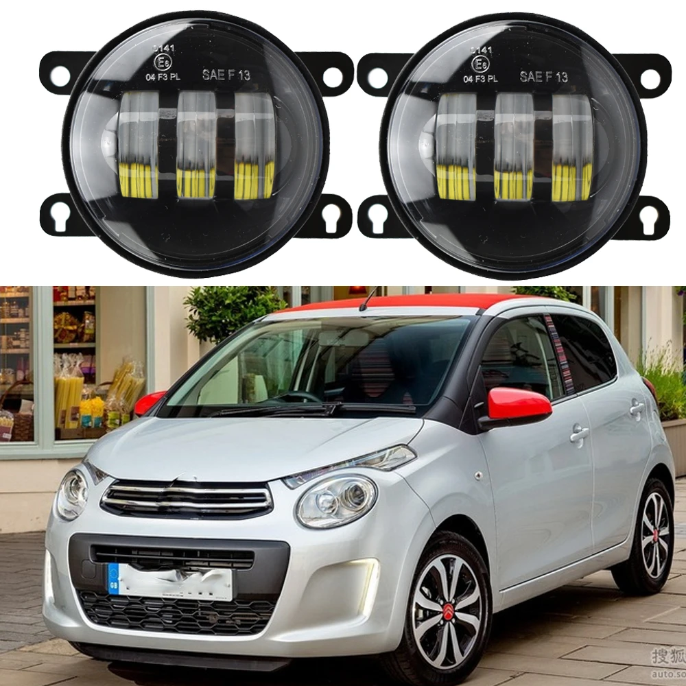 Fog Light Assembly Car Front Bumper Fog Lamp With Halo Ring DRL For