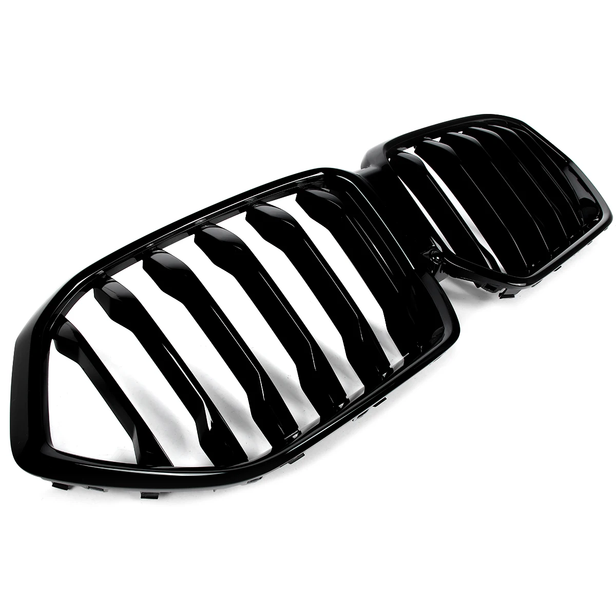 Für BMW X6 G06 X6M F96 2020 2021 2022 2023 Einzellatte Frontstoßstange Nierengrill Mittelgitter Glänzend Schwarz Magickit – Detail 6