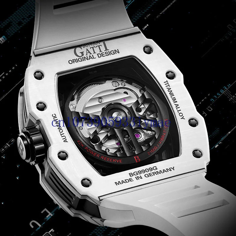 Brand Watch Men's Carbon Fiber Skull Series Waterproof Luminous Light