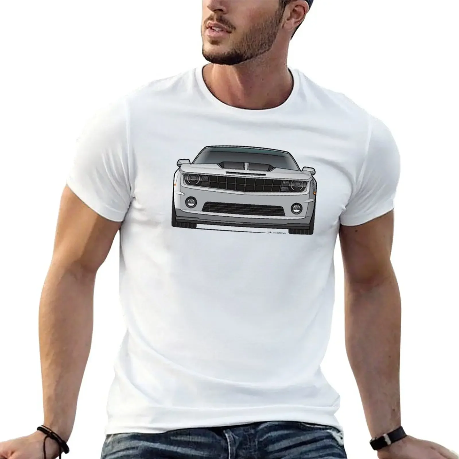 

FRONT-SILVER T-shirt oversizeds graphics Men's t shirts