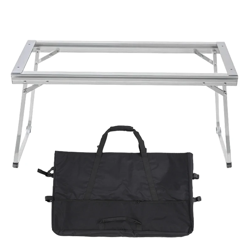 Outdoor Camping IGT Table Portable Lightweight Folding Table Aluminum Alloy Camp BBQ  Desk Outdoor Picnic Fishing Table IGT Bag