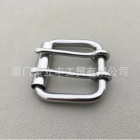 Stainless Steel Double Pin Buckle Solid Cowboy Belt Hardware Roller Wastband Head 52mm 60mm 1