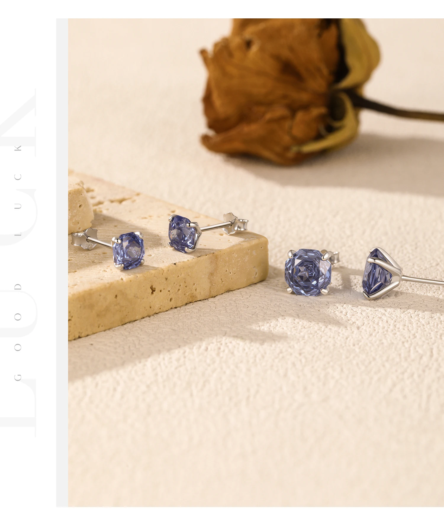 MODIAN Modische Ohrstecker aus 925er-Sterlingsilber, funkelnd, bunt, Rosenschliff, Zirkonia, achteckig, modisch, für Damen und Herren, edler Schmuck – Detail 12