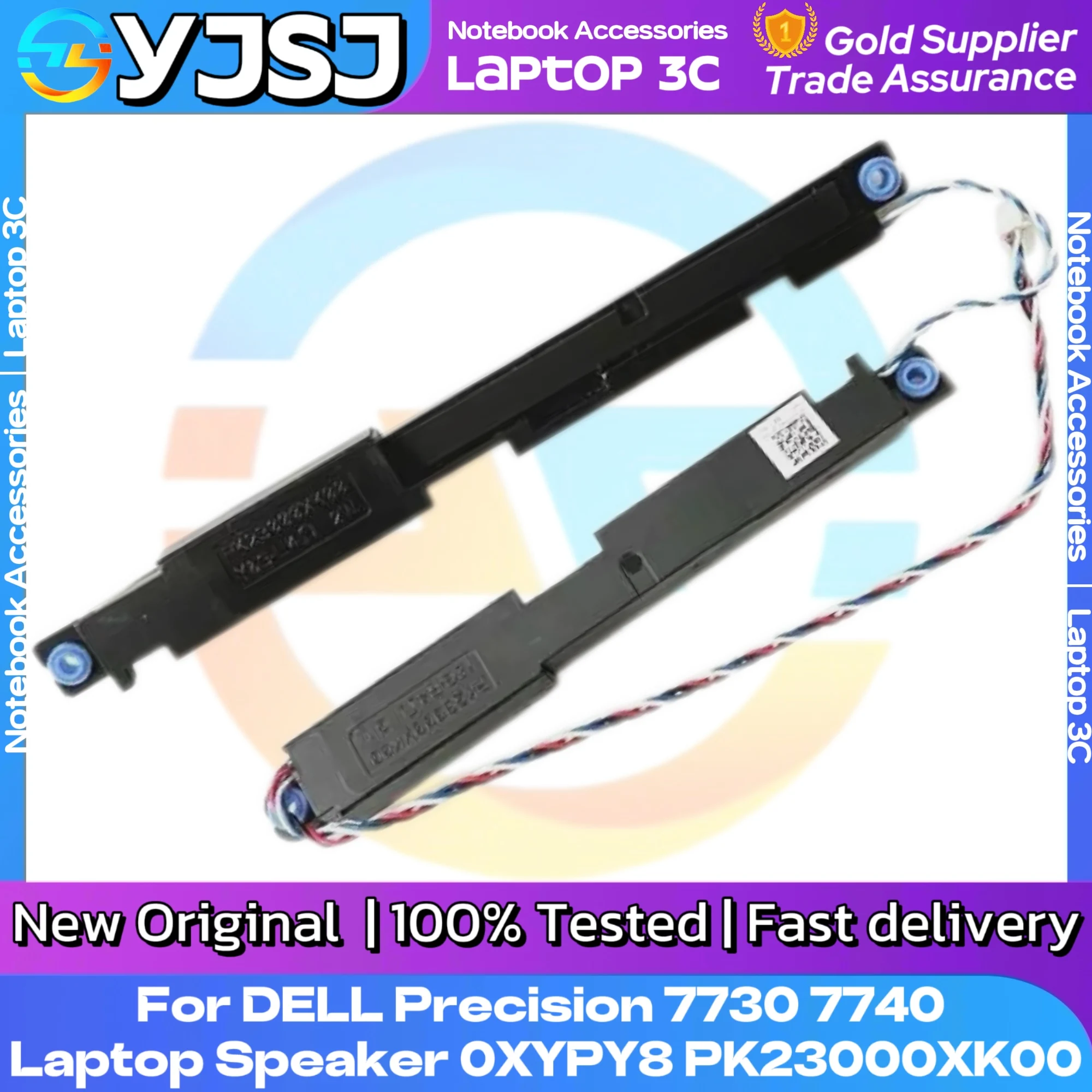 Laptop Speaker For DELL Precision 7730 7740 Laptop Built-in Speaker 0XYPY8 XYPY8 PK23000XK00 Tested