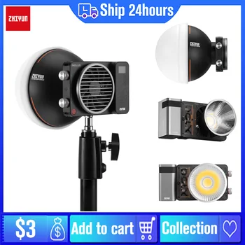 Zhiyun MOLUS LED 비디오 조명, 사진 조명, 필 라이트, 포켓 라이트, 스튜디오 비디오 유튜브 및 야외 촬영용, X100, 100W