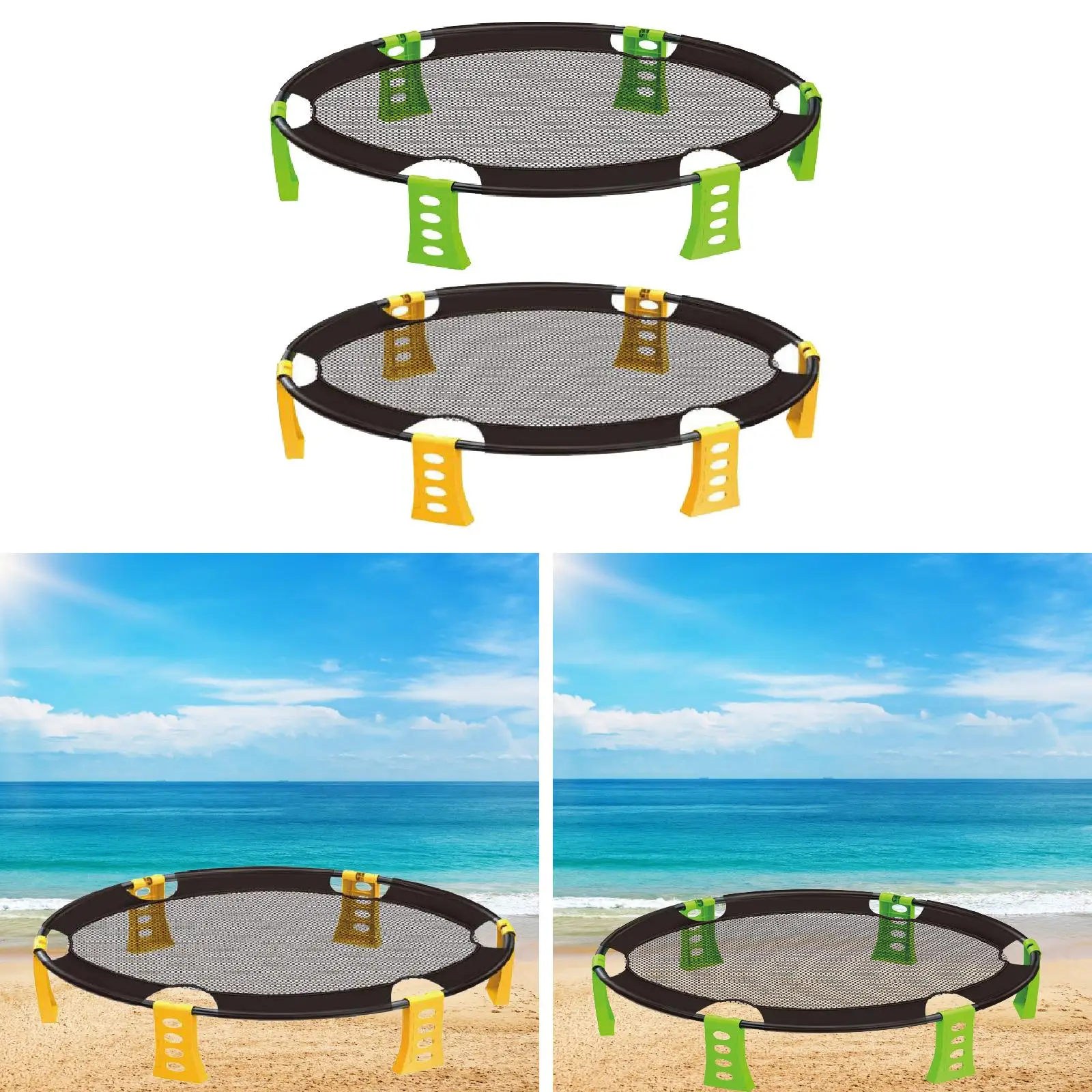 Roundnet Game Set Party Beach Ball Set for Younger Players Adults Kids Yard