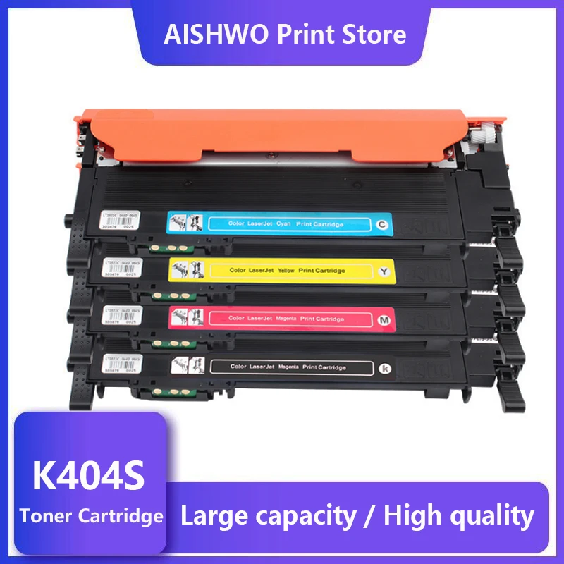 Toner Cartridge Replacement ASW CLT-K404S M404S C404S CLT-Y404S 404S compatible for Samsung C430W C433W C480 C480FN C480FW C480W printer