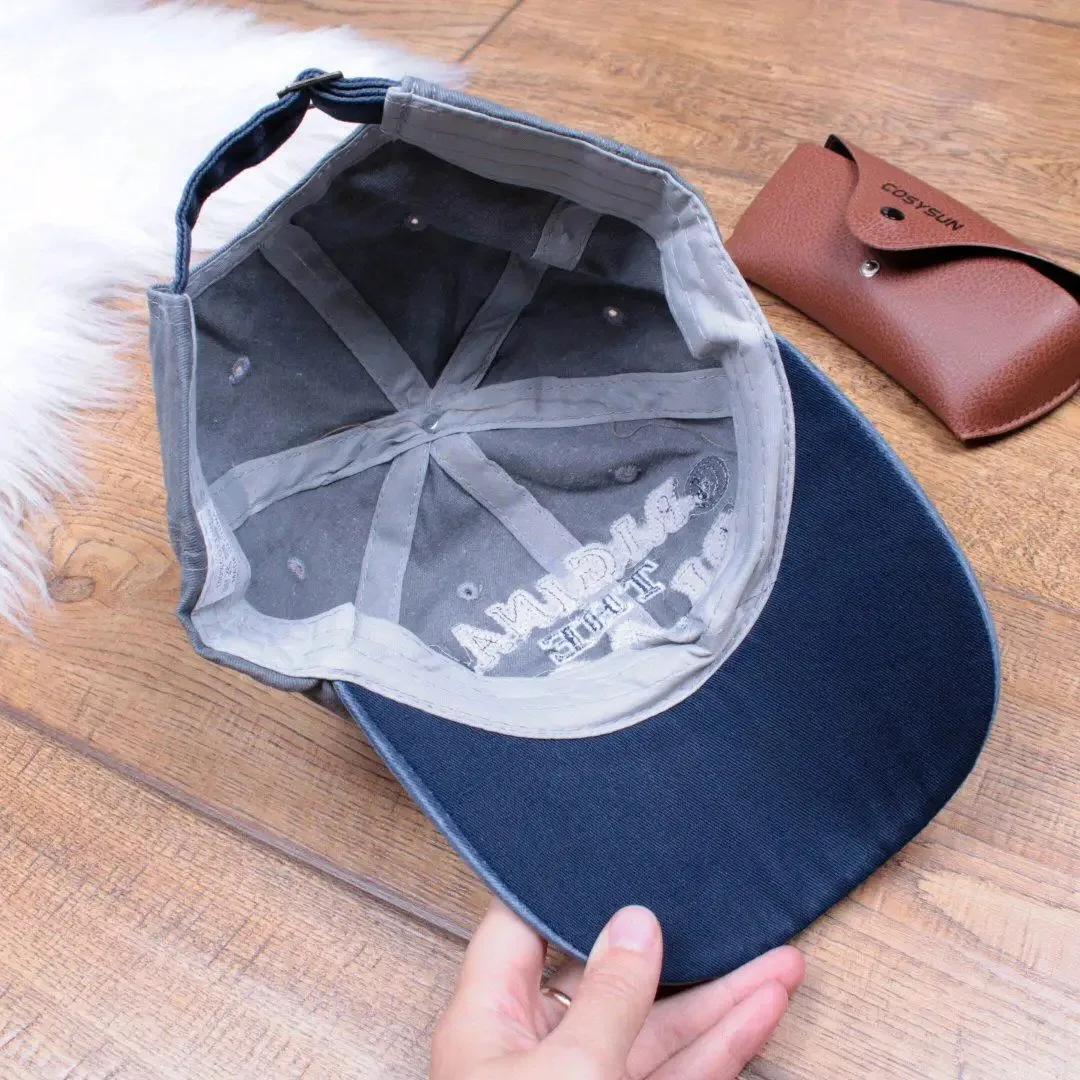 Unisex Vintage Baseball Cap Washed Cotton Hats For Men Women Casual BLACK Letter Embroidery Cap Outdoor Sports Cap