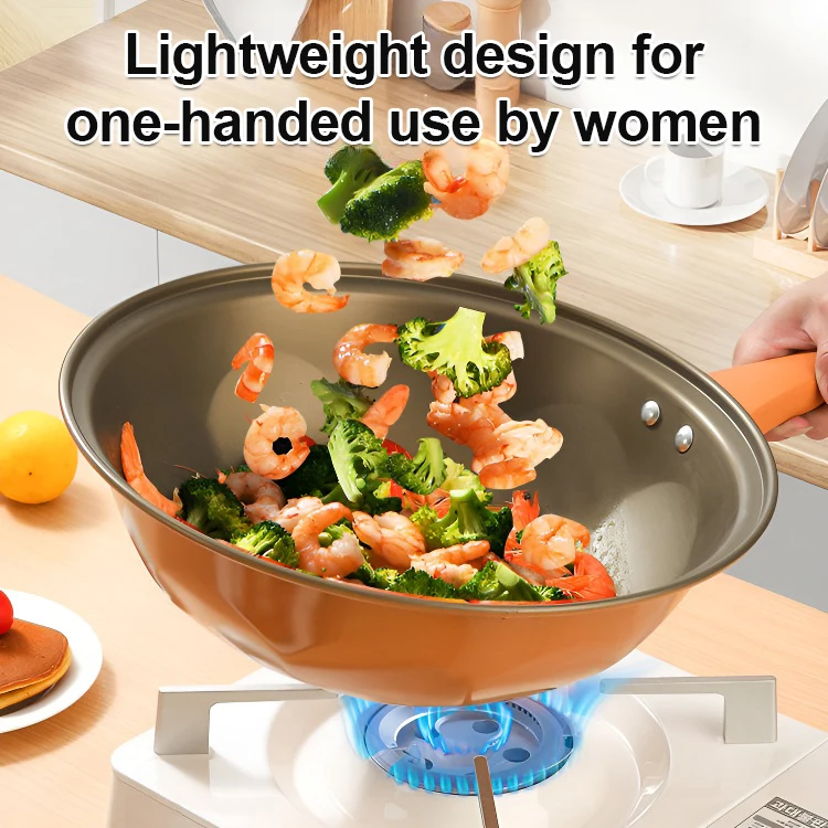 Multifunctional Transparent Glass Micropressure Clay Wok Flat Bottom Nonstick Titanium Health Pot