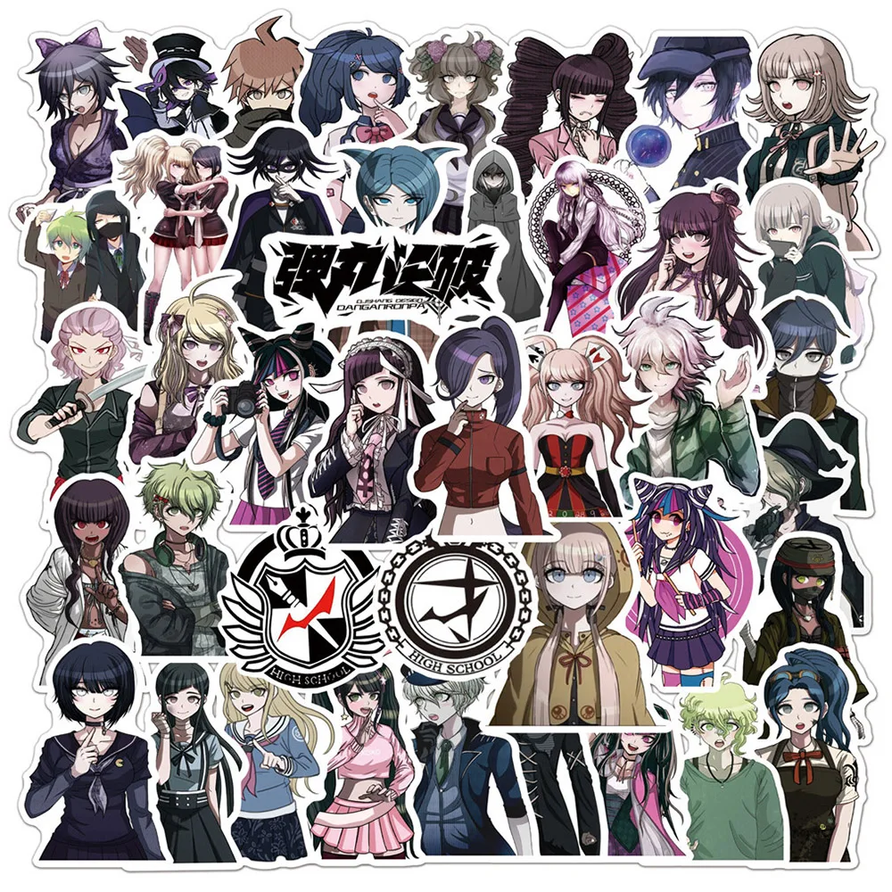 

10/30/50pcs Danganronpa Trigger Happy Havoc Anime Stickers Skateboard Motorcycle Luggage Phone Laptop Cool Waterproof Sticker