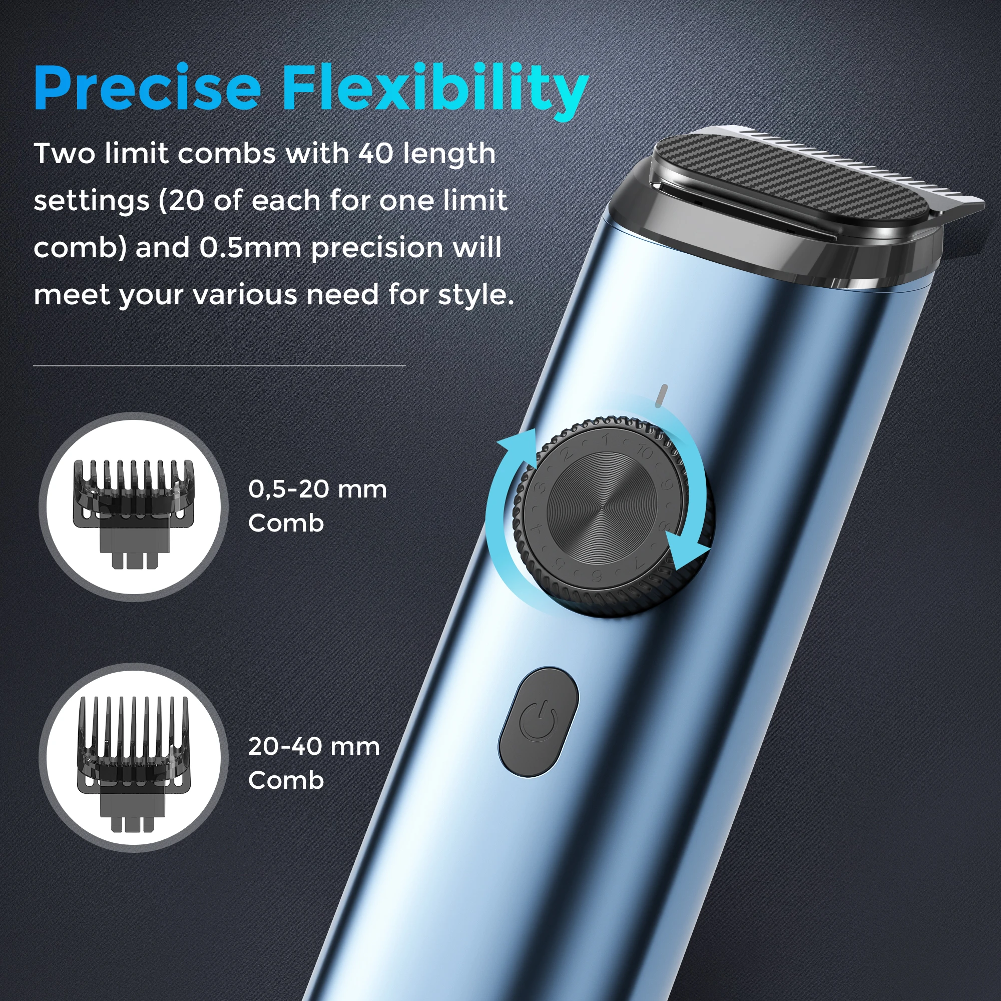 Sejoy Hair Clipper Professional Hair Trimmer Electric Clippers Cordless Hair Cutting Machine 1800mAh Trimmer Clipper for Men 3