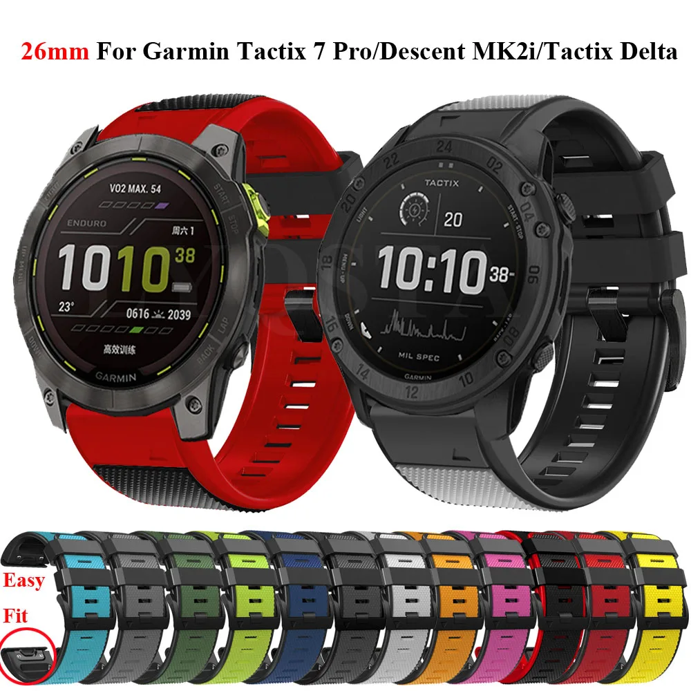Cinturini Per Cinturini Quickfit 22 26Mm Per Garmin Enduro 2 Fenix 7X 5X 6X Pro Tactix 7 Pro Tactix Bravo/Delta/Descent Mk1/Marq Gen 2
