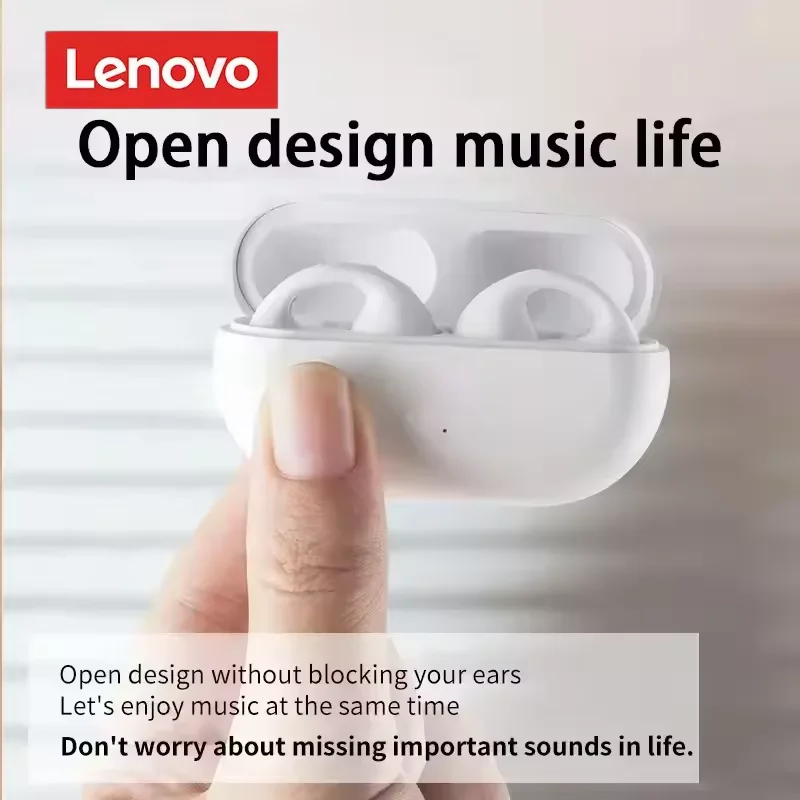 لينوفو جديد T7500 العظام التوصيل سماعة لاسلكية تعمل بالبلوتوث 5.3 سماعات سماعات رياضية HiFi جودة الصوت مقاوم للماء TWS سماعة