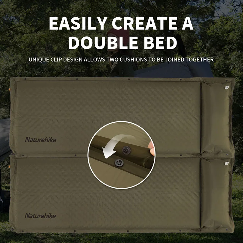 Air Mattress Self-inflating Mat Outdoor Camping Sleeping Pad Hiking Inflatable Mattress Travel Air Bed 1 2 Person inflatable mattress