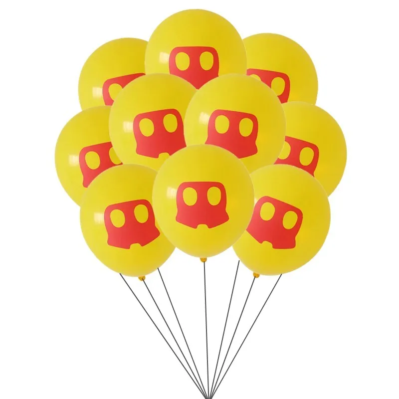 thumbnail image 1 of Globos de látex de Mickey Mouse de 12 pulgadas, suministros para fiestas, globos de Minnie rosa para decoración de bodas, fiestas de cumpleaños, 10 o 30 unidades, 1 of 5