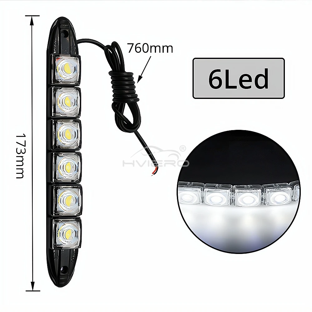 6led Black shell
