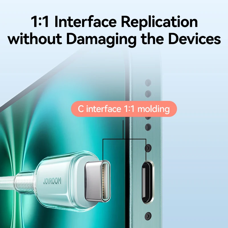 Joyroom PD 60W USB C to Type C Cable Fast Charge Data Cable For iPhone 16/15 Huawei Samsung Xiaomi USB-C Charging Cord 1.2/2M - Image 3