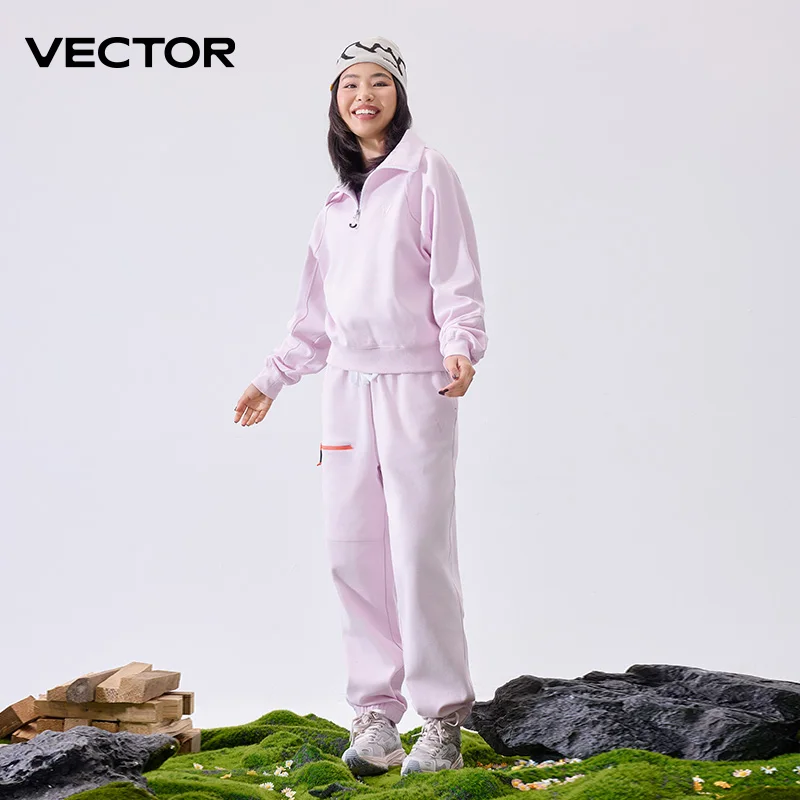 Casual Hoodie VECTOR Men's and Women's Spring and Autumn Half Open Hoodie Warm Coat Pants Suitable for Climbing Fishing Hiking Outdoor Sports