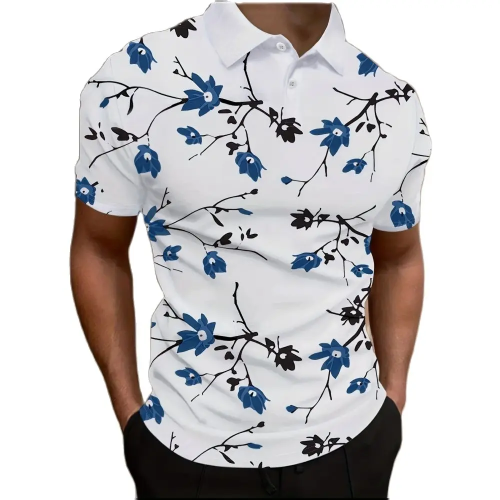 

Men Zip Polo Shirts Clothing 3d Printing With Short Sleeve Quick Dry Breathable Comfortable Polos Summers Oversized Shirt Blouse