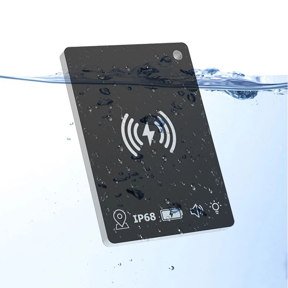 Wireless Charging Item Card Finder Works for Apple Find My Ultra Thin Tracker Wallet Anti-loss Card for Luggage Purse and More