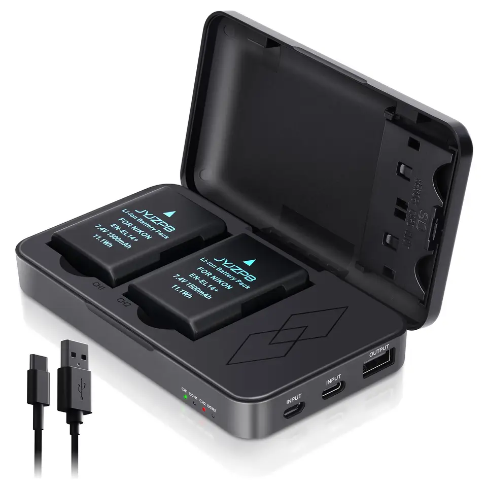 Dual Channel Battery Charger for Nikon Cameras