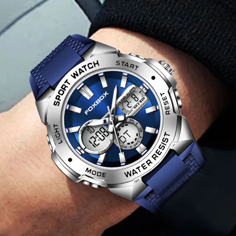 2023 LIGE Luxury LED Display Men Wristwatches Luminous Sport Man Watch Waterproof Military Quartz Male Clock Relogio Masculino