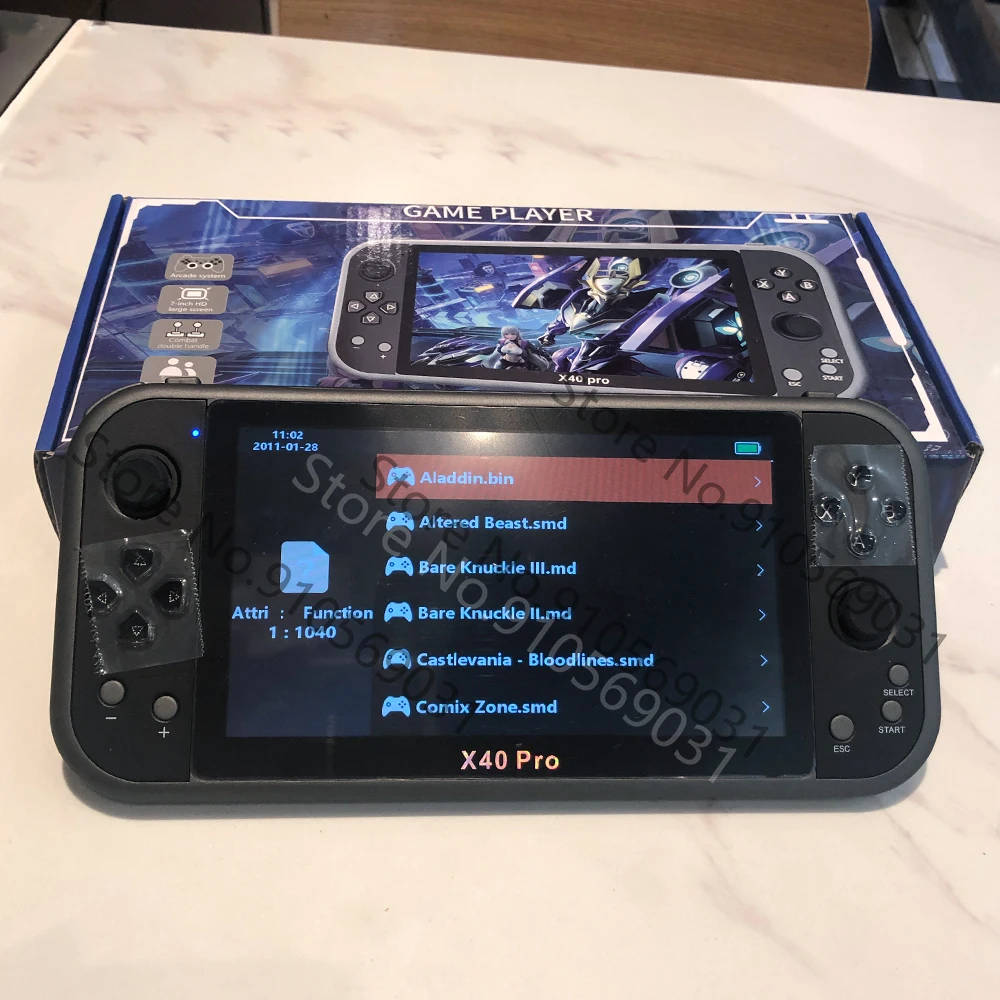 X40Pro 7 inch 16G classic retro dual handheld dual rocker video game console inch HD large screen handheld TV game console