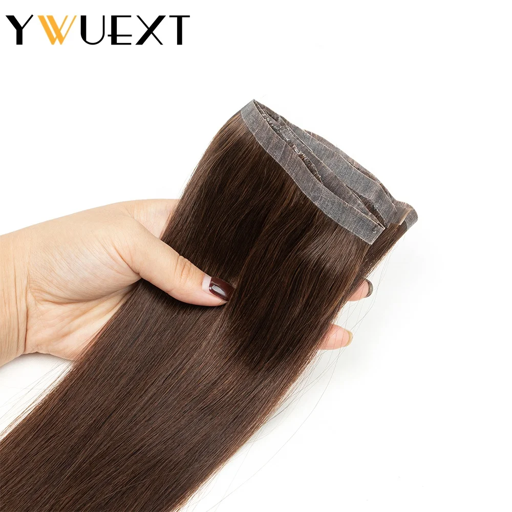 Human Hair Extensions Invisible Long Tape PU Skin Weft 12-20 inches