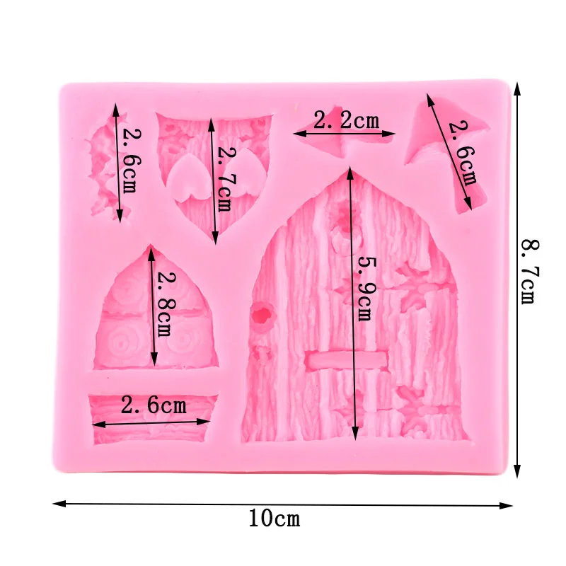 3D Door Window Silicone Mold Frame Border Fondant Cake Tool Kitchen DIY Fudge Cookies Chocolate Mold Plaster Clay Decoration silicone mold cake decorating tools
