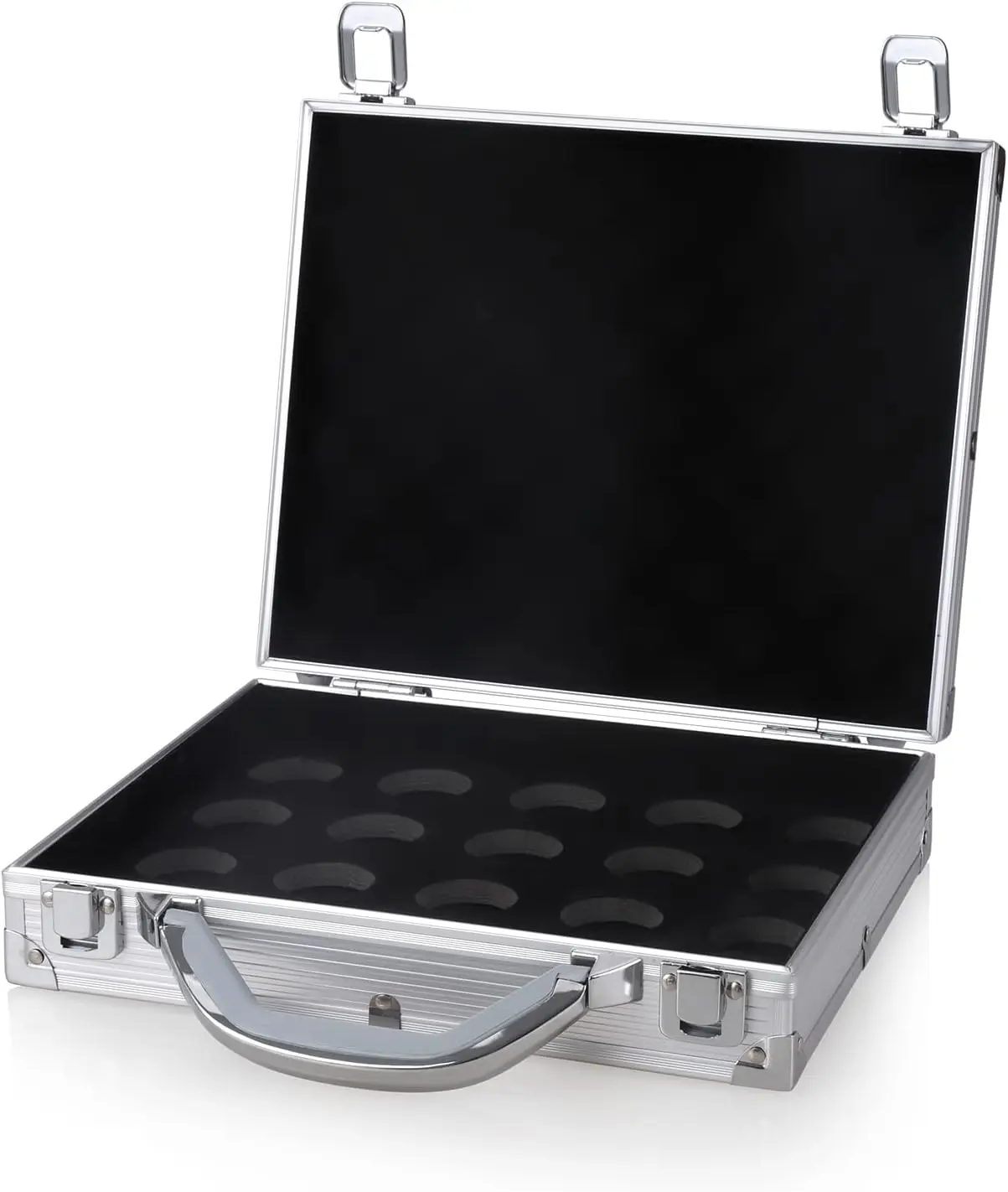 Billiard Balls Storage Pool Ball Aluminum Case Travel Storage Box with Carry Handle 22 Billiards Balls Hard Case