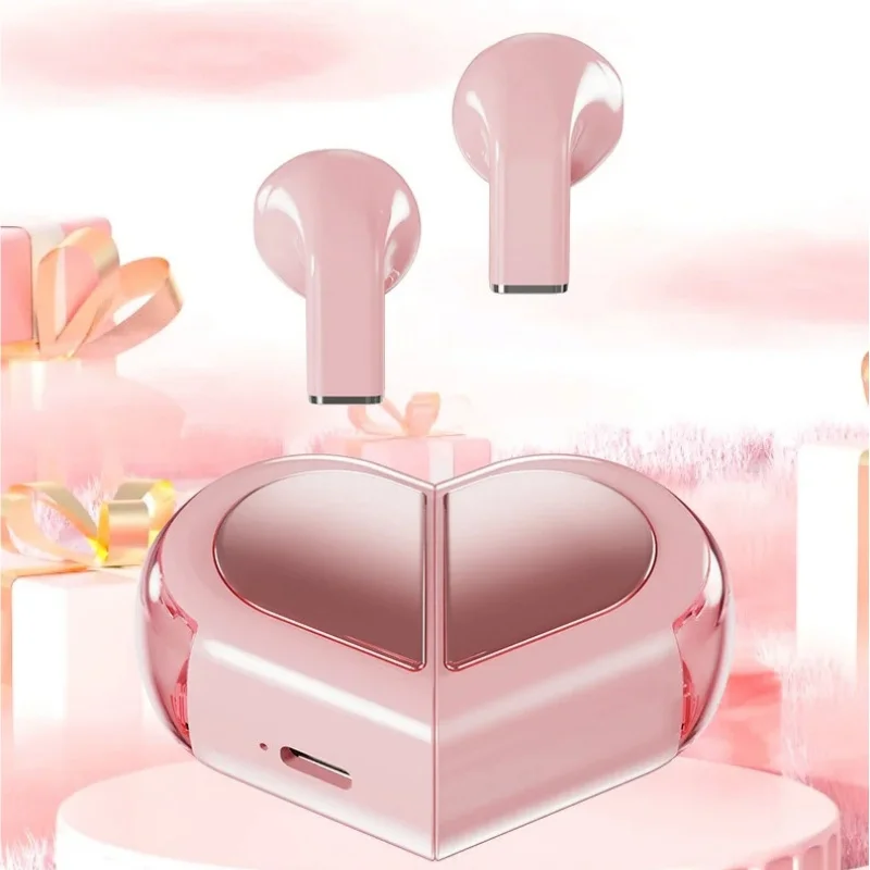 K520 Rotatable Heart-Shaped Bluetooth Earbuds