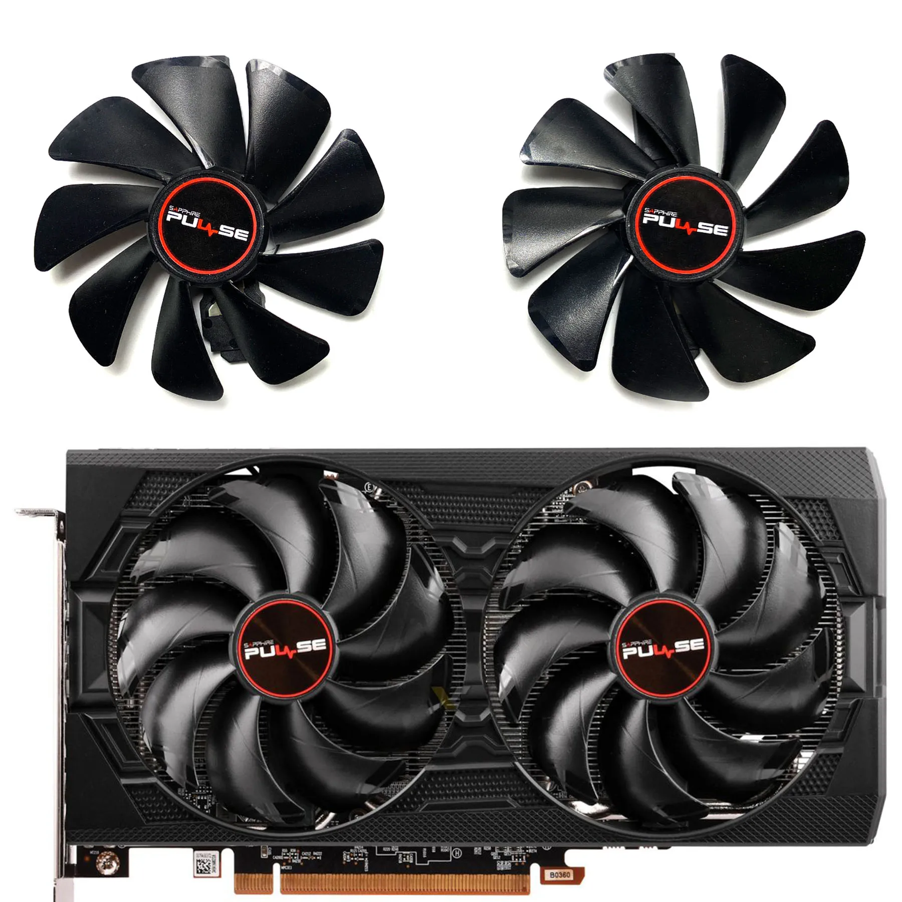 Nuovo Per Sapphire Radeon Rx5500Xt Rx5600 5700Xt Pulse Be Se Oc Ventola Di Ricambio Per Scheda Grafica Fd10015M12D