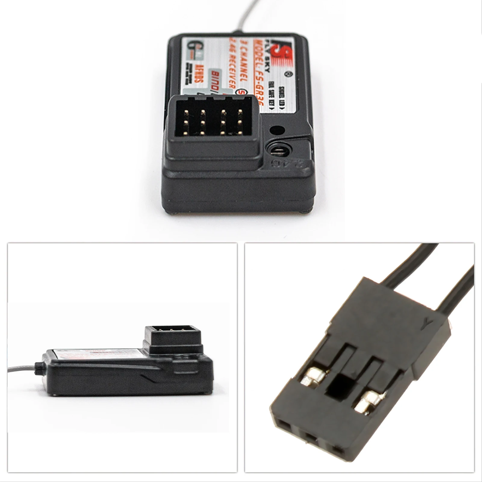 RC카 수신기 플라이스카이 FS-GR3E AFHDS 3채널 수신기 (RC카, 보트용) FS- FS-GT2B FS-GT3B FS-GT3C FS-IT4S 플라이스카이 FS-GR3E 수신기