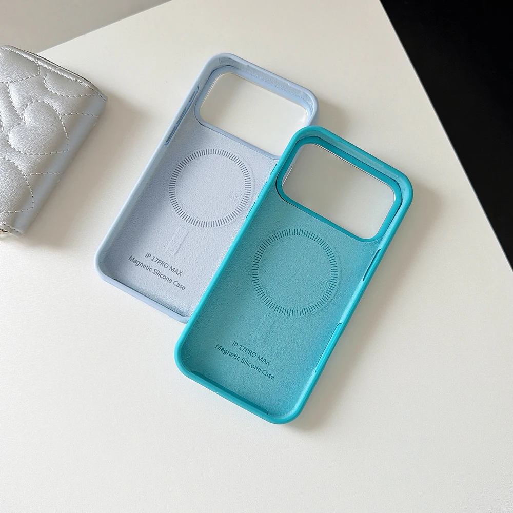 Water Ripples Liquid Silicone Shockproof Phone Case with Strong Magnetic Grip