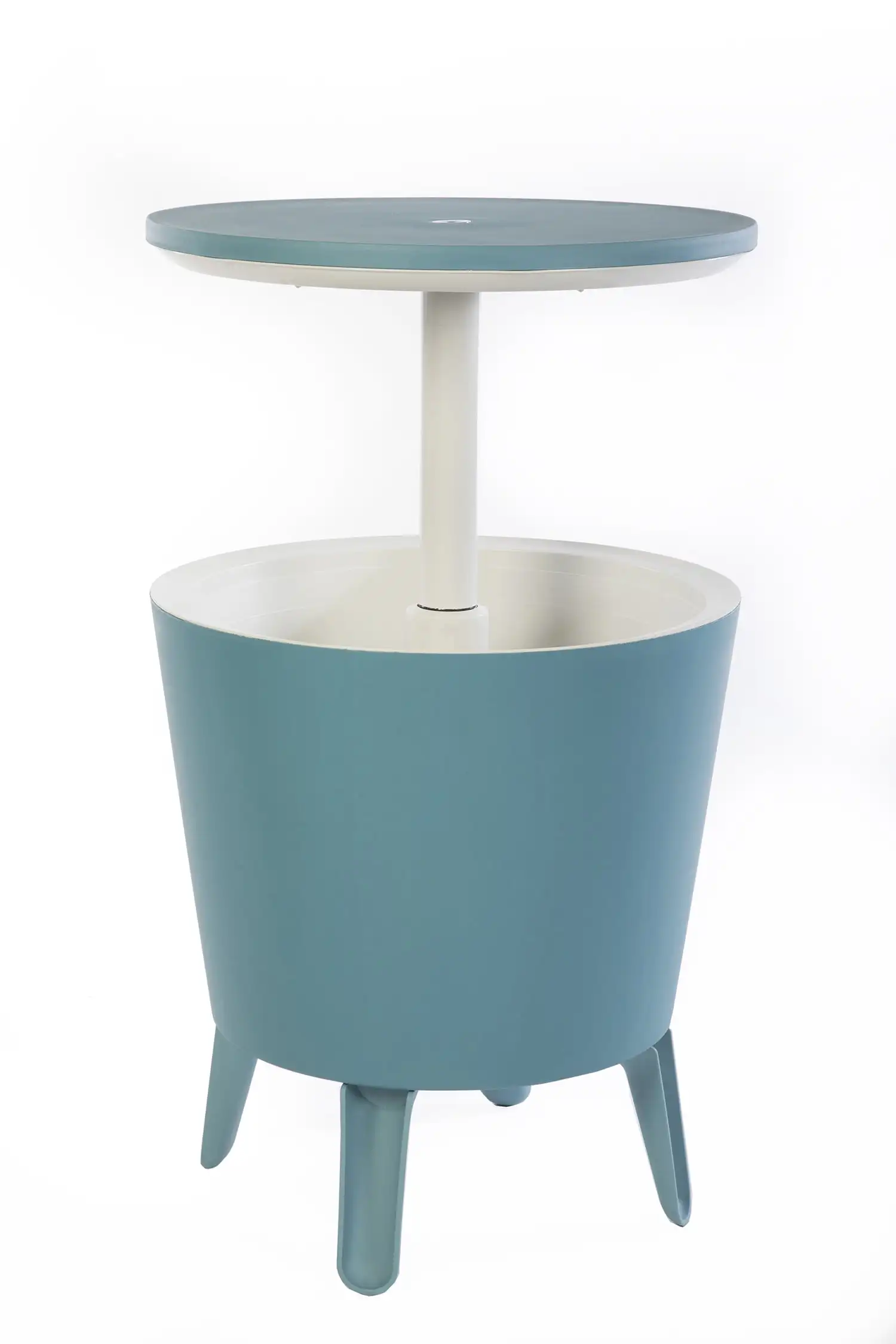 

Keter Modern Cool Bar and Side Table, Outdoor Patio Furniture with 7.5 Gallon Beer and Wine Cooler, Teal