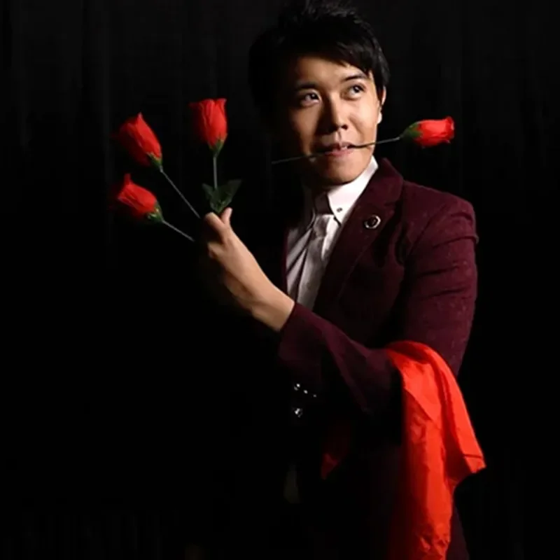 The Rose 2,0 (красный) от Бонд ли огонь Роза 1 до 4 этапа магические реквизиты крупным планом магический трюк ментализм Магическая Иллюзия трюк волшебный