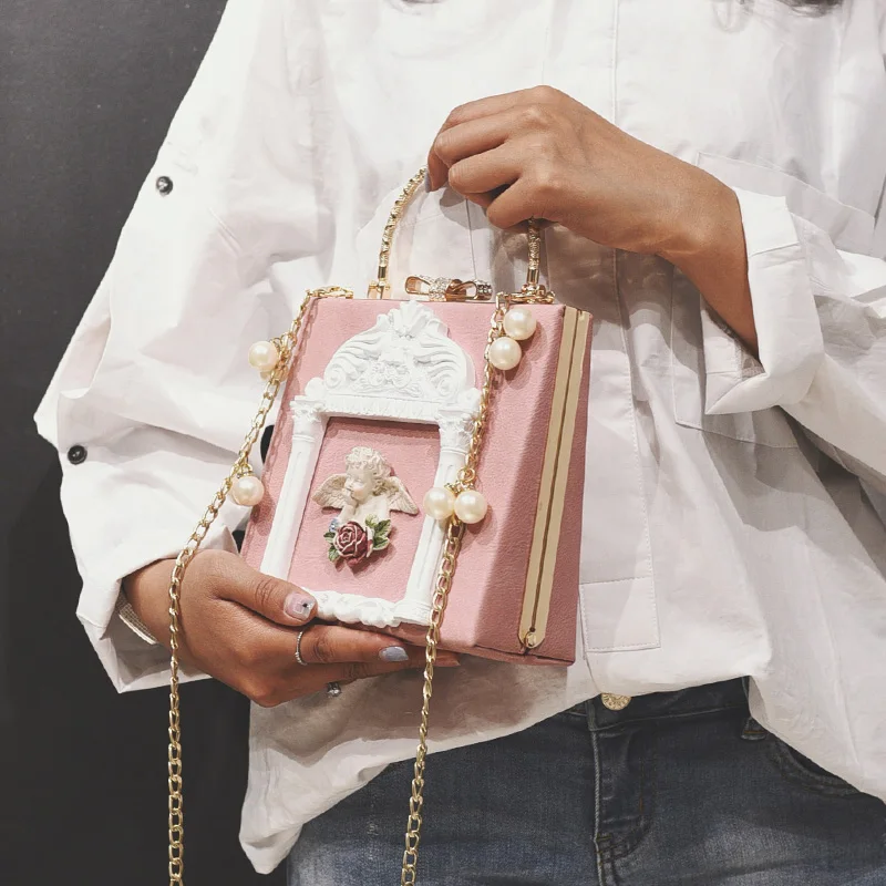 Luxury Angel Female Handbags Fashion Pearl Women Bag Cross Body Brand Leather Women Shoulder Bag Ladies Hand Bags Sac A Main 2