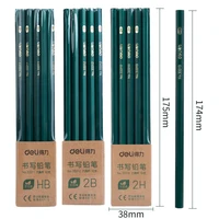 Deli 10pcs/set Wooden Pencil HB 2B 2H Children's Drawing Sketch Examination Pencil Stationery Art Supplies 6