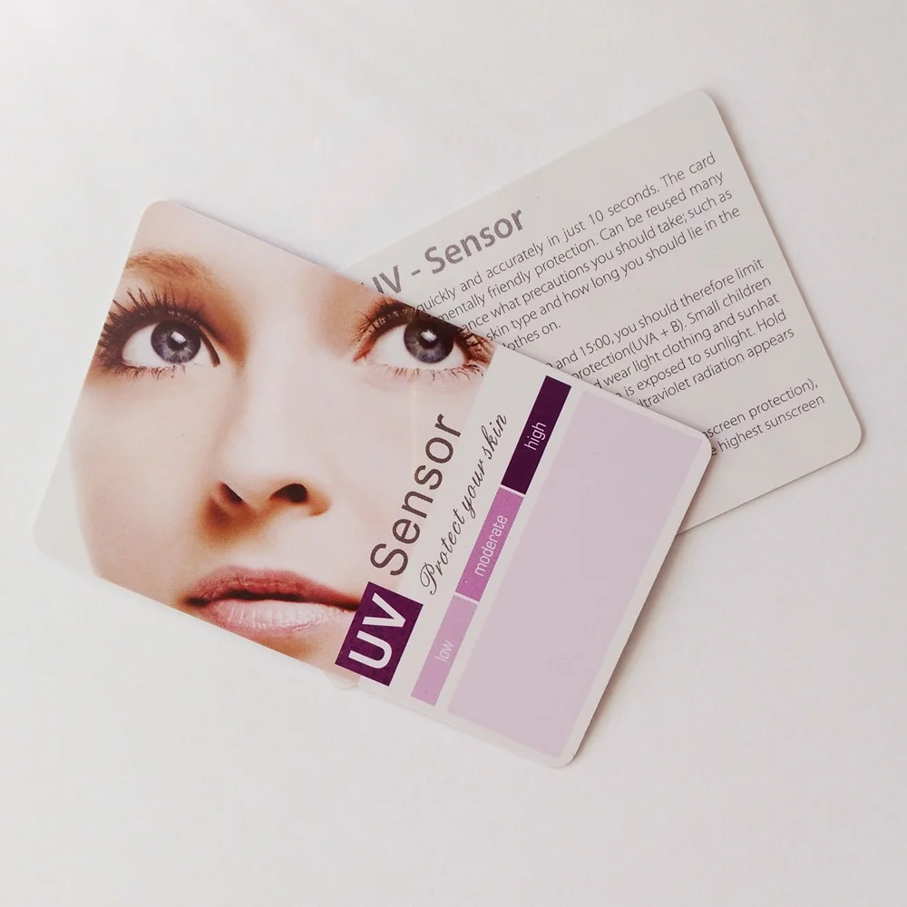 Color-changing Pvc Card Uv Protection Change Color In Sunlight Solar Probe Popular Product Skin Protection Hot Trend Uv Test 6