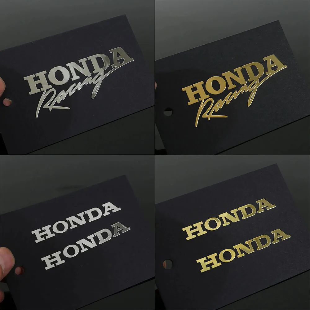 Hondaass 실버 골드 방수 스티커, 모든 오토바이 헬멧 배기 파이프 장식에 적합