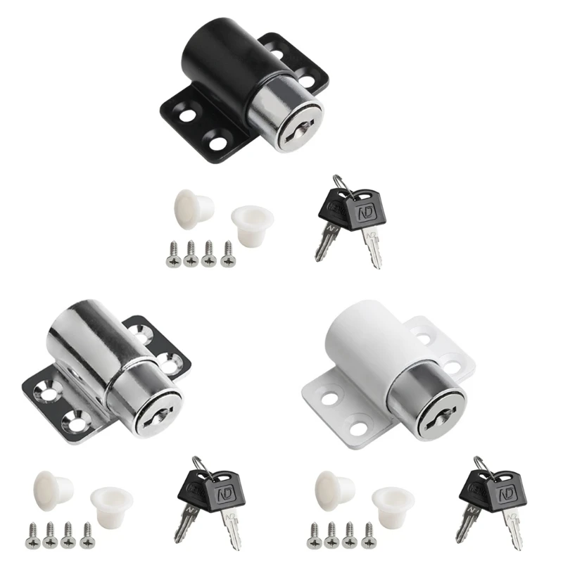 Alloy Window Safety Lock Sliding Window Security Locks with Keys Window Guard Stopper Anti Theft Lock for Home T5EF