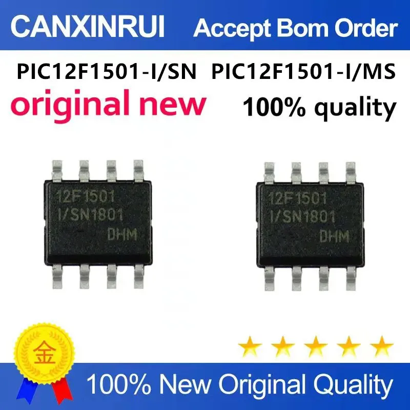

Original New 100% quality PIC12F1501-I/SN T-I/SN SOP8 PIC12F1501-I/MS -E/MS MSOP8 Integrated circuit IC chip