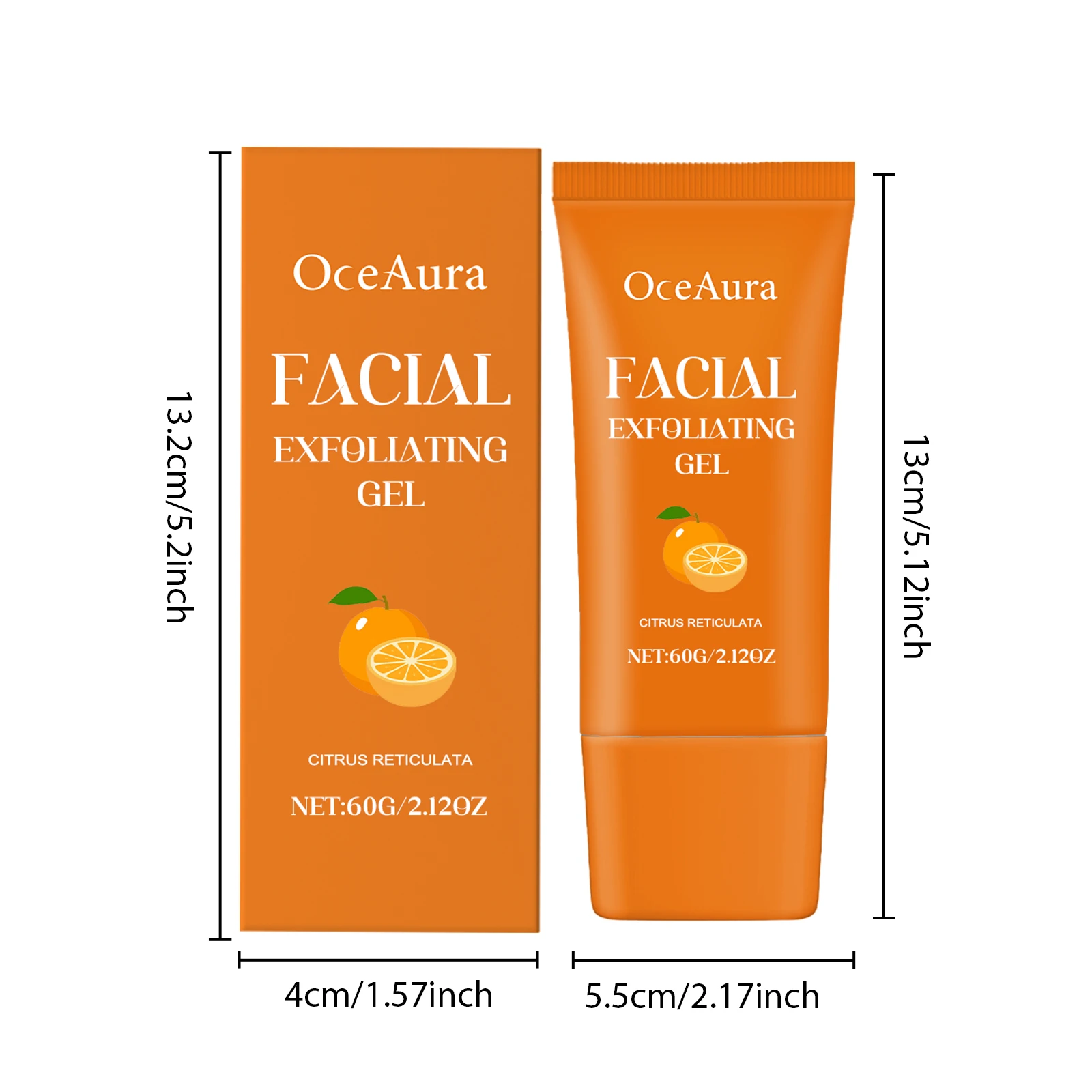 Description Picture 5 of itemVitamin C Exfoliating Gel Moisturizer Lighten Melanin Deep Cleansing Pore Facial Bleaching Remove Dark Spot Peeling Face Scrub