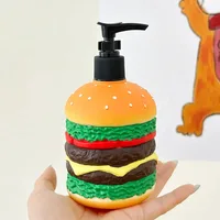 ขวดโลชั่นรูปแฮมเบอร์เกอร์สำหรับห้องน้ำ ที่กดสบู่เหลว เจลอาบน้ำ ขวดโลชั่นสำหรับมือ ขวดแชมพู อุปกรณ์เสริมในห้องน้ำ 4
