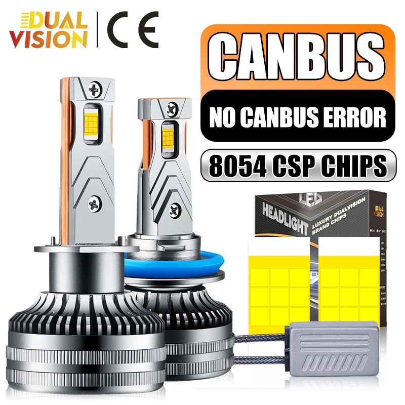 K5C H7 H4 H3 LED 1000W 6500K Car Lights Canbus H11 H8 H1 HB3 9005 HB4 9006 9012 HIR2 2PCS 18PCS 8054 CSP Chip Auto Lamp Fog Lamp led car lights led car headlights