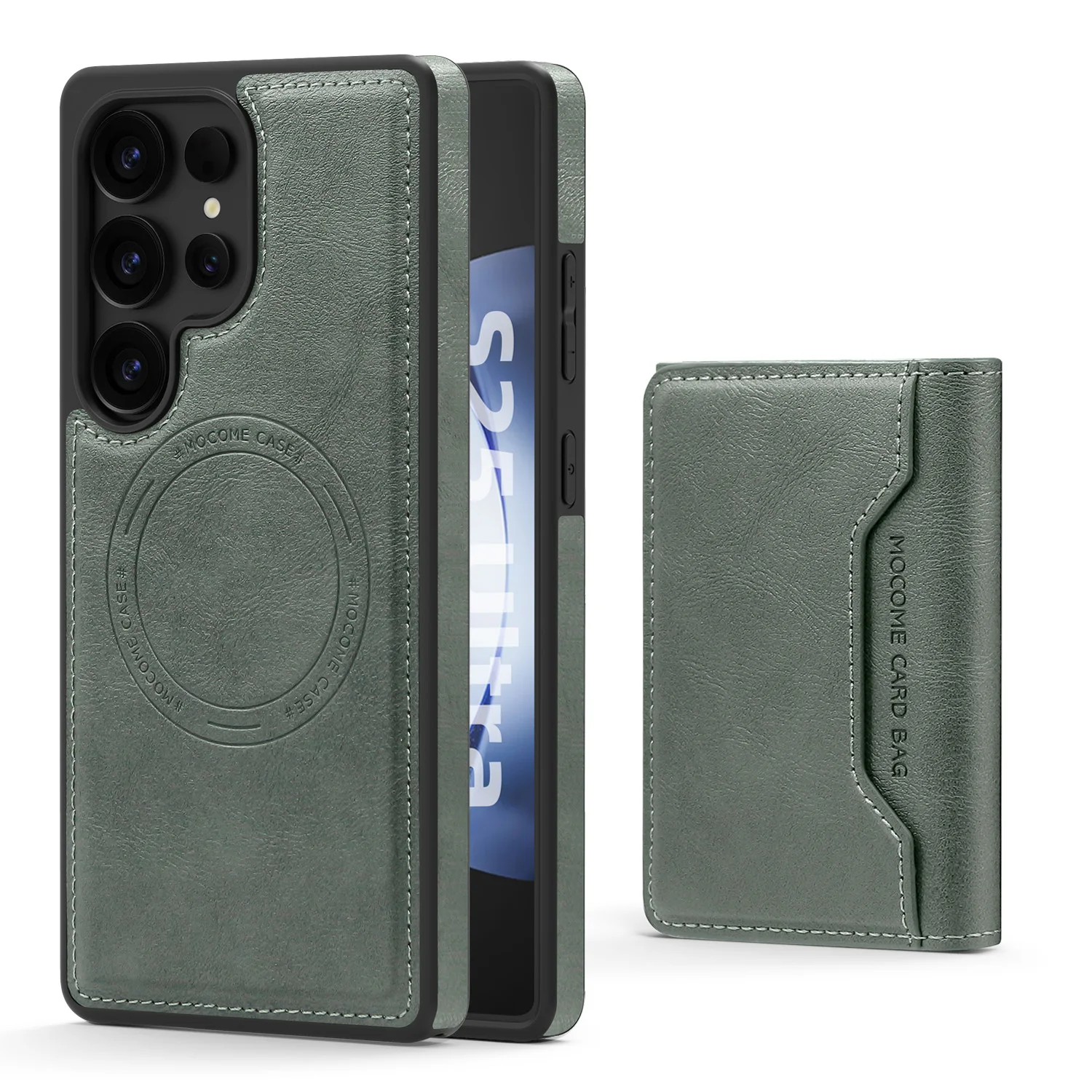 Premium Wireless Charging Phone Case with Card Holder and Protective Cover