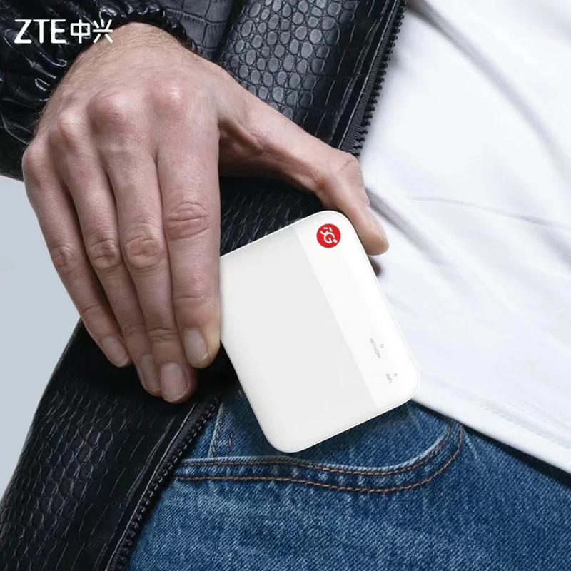 2023 New Original ZTE UFi F50 5G Pocket MiFi 5G Sub-6 SA/NSA N1/5/8/28/41/78 4G Cat15 2.4G/5G Wifi(No battery）