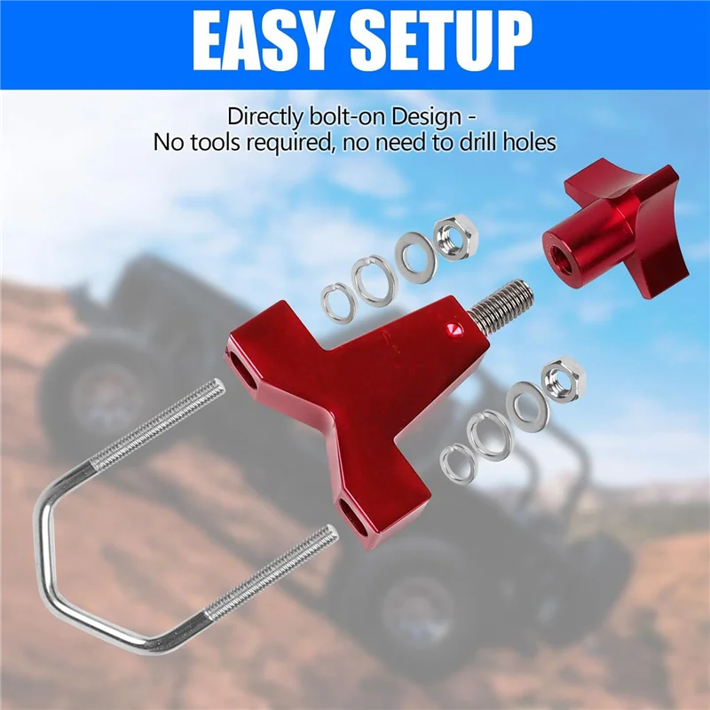 하이 리프트 잭 마운트 리프트 잭 튜브 마운트 1-2.5In Jeep RZR Offroad Polaris 조정 가능한 하이 리프트 잭 마운팅-A61E