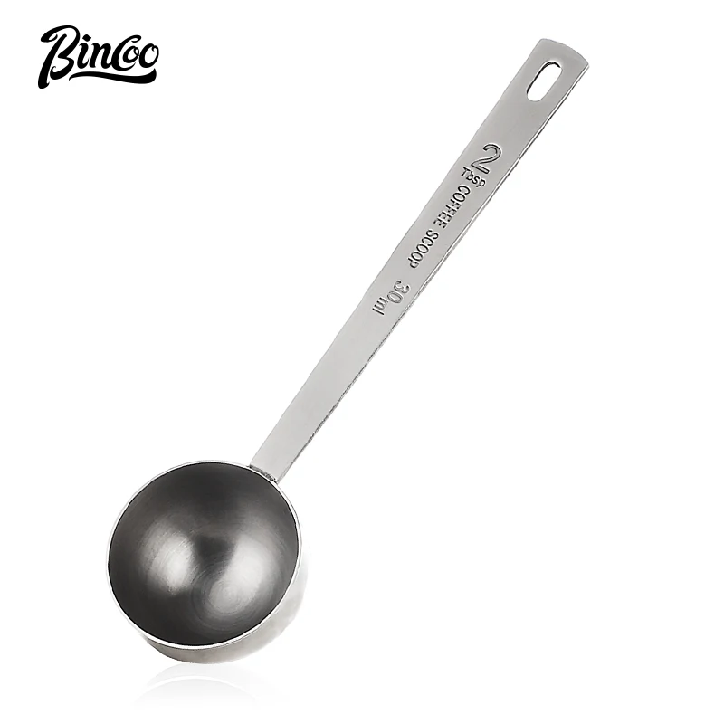 

Bincoo Stainless Steel Stand Tamper Spoon Tools 2 In 1 Coffee Scoop Portable Coffee Powder Measuring Scoops